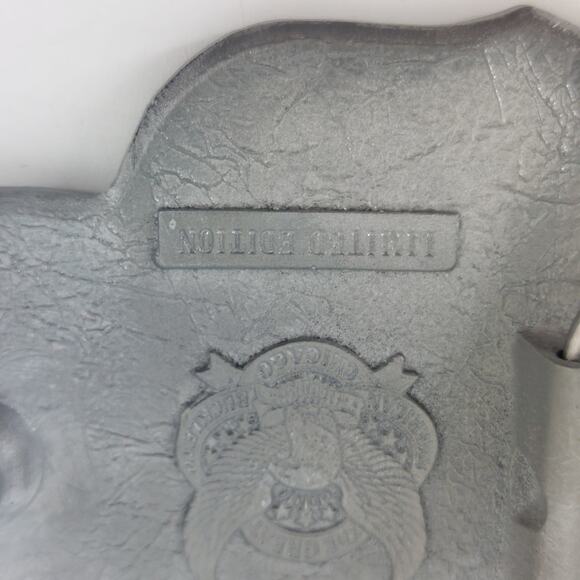 Cowboys Stay in the Saddle Longer Red Blue Enamel Belt Buckle - Picture 6 of 8